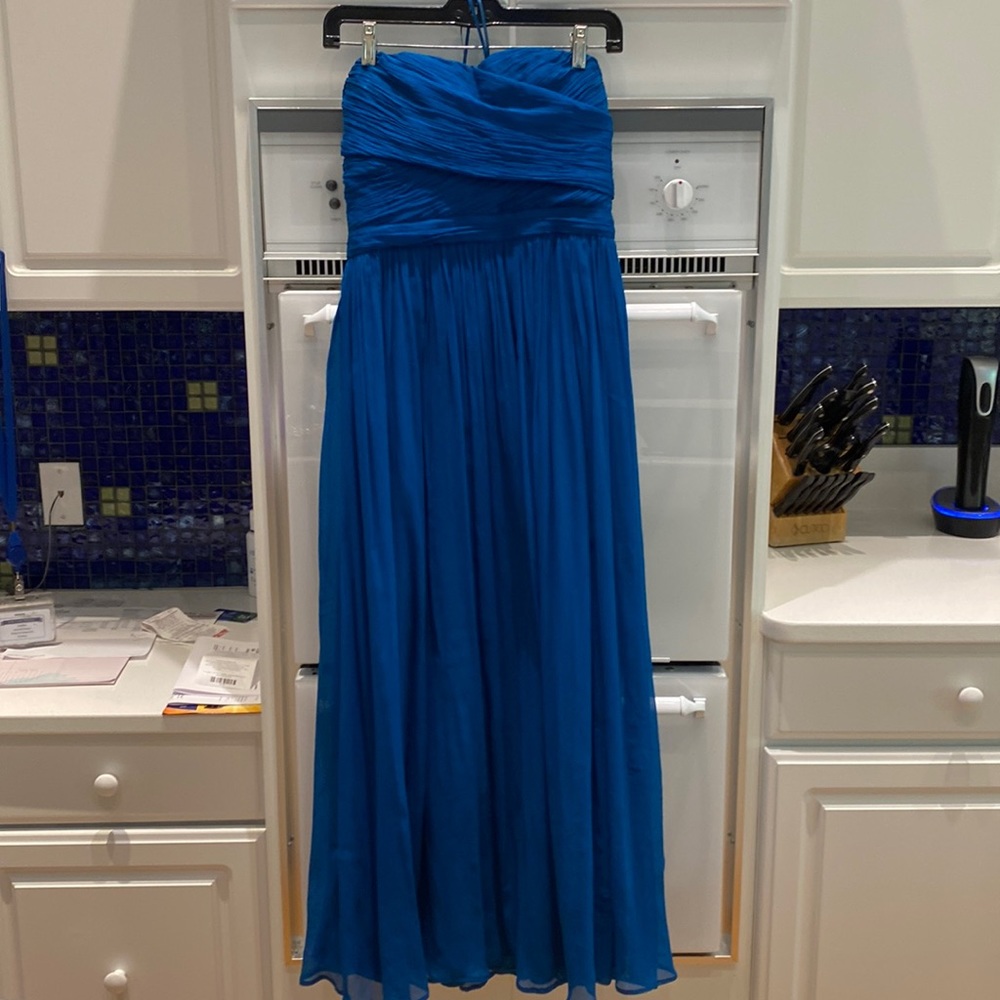 Long strapless dress by J.Crew